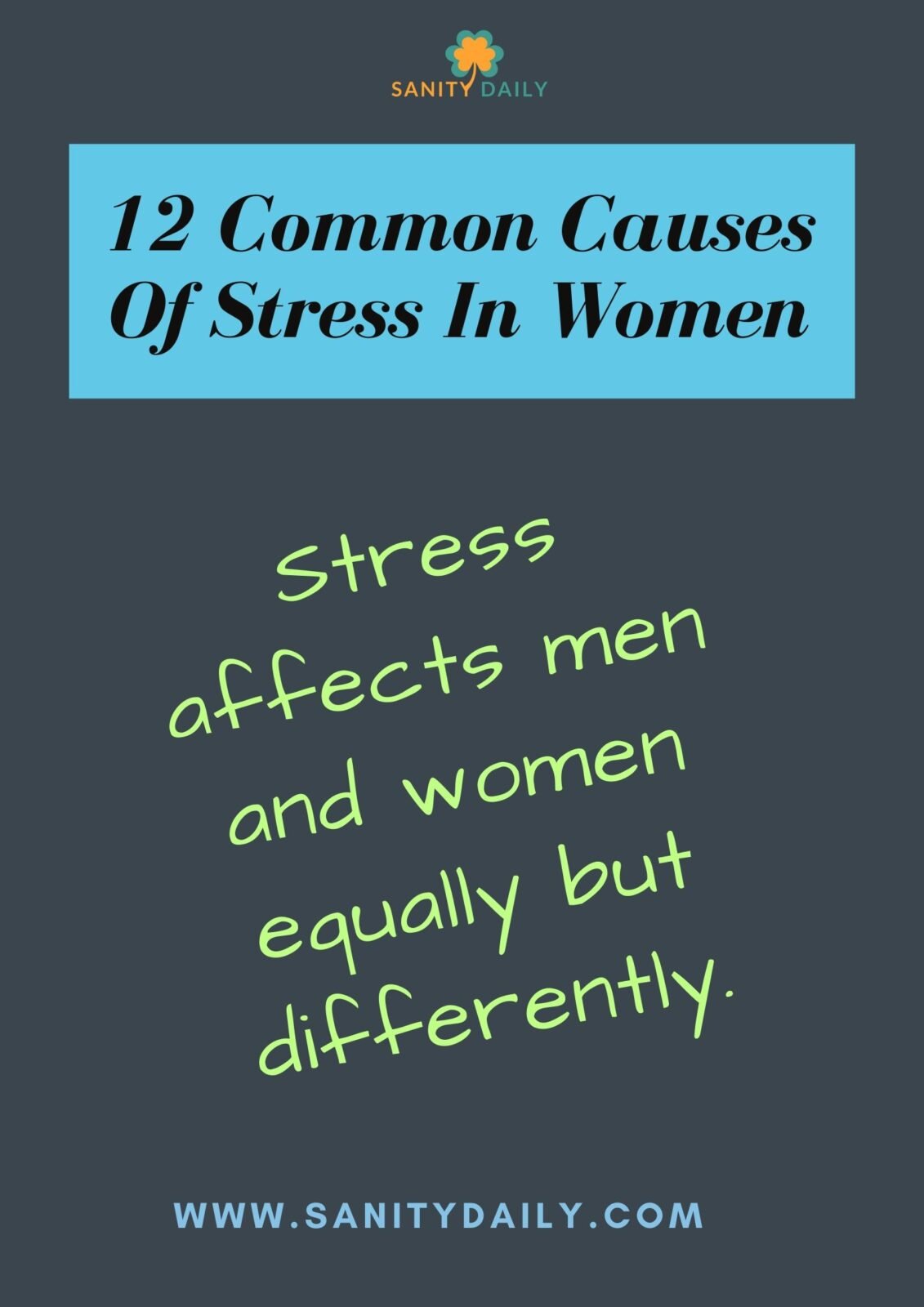 Common causes of stress in women