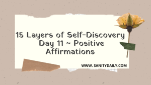 Positive affirmations