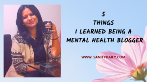 mental health blogger