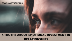 emotional investment in relationships