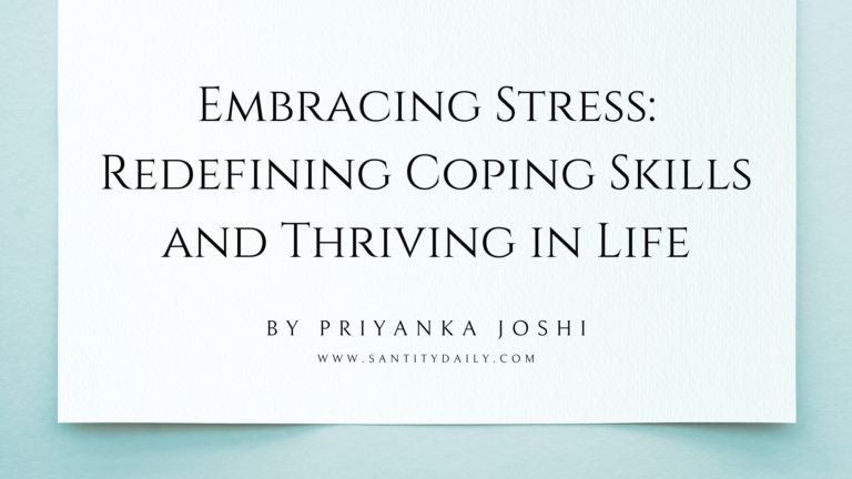 redefine coping skills to embrace stress