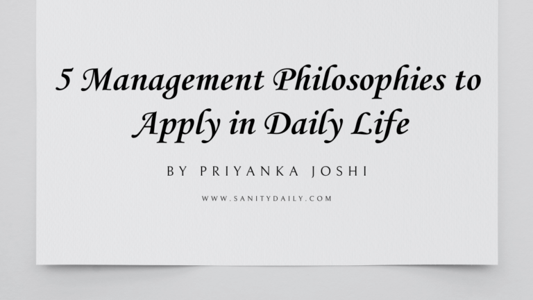 Management philosophies