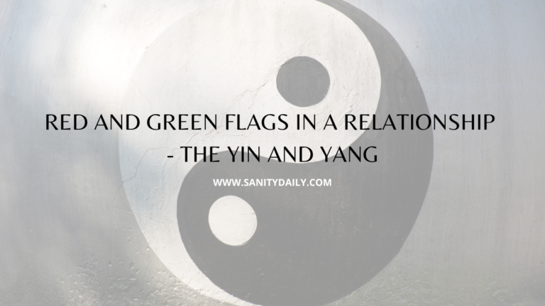 Red and green flags in a relationship
