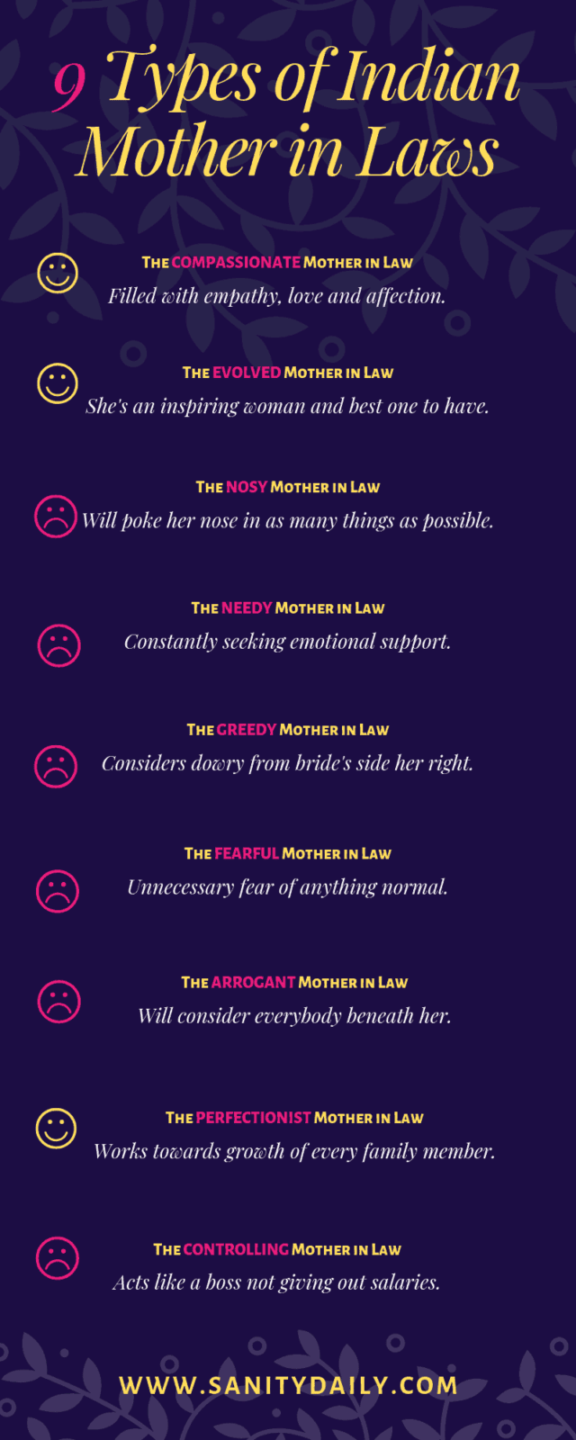 Types of Indian mothers in law