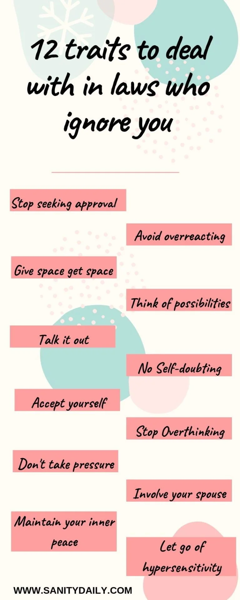 How to deal with in laws who ignore you