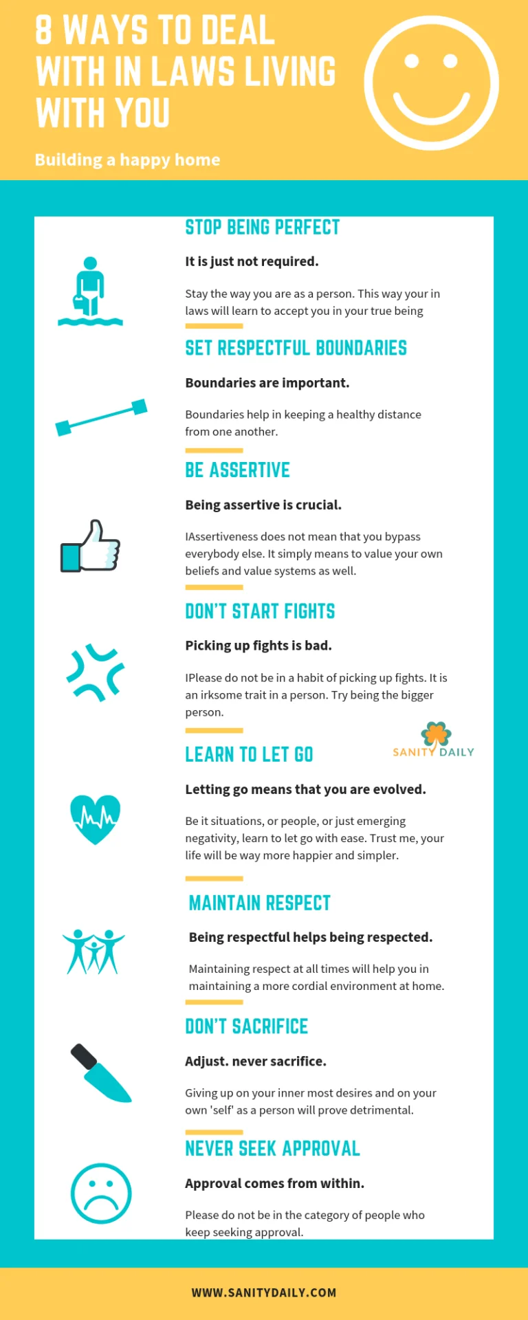 How to Deal with In Laws Living with you
