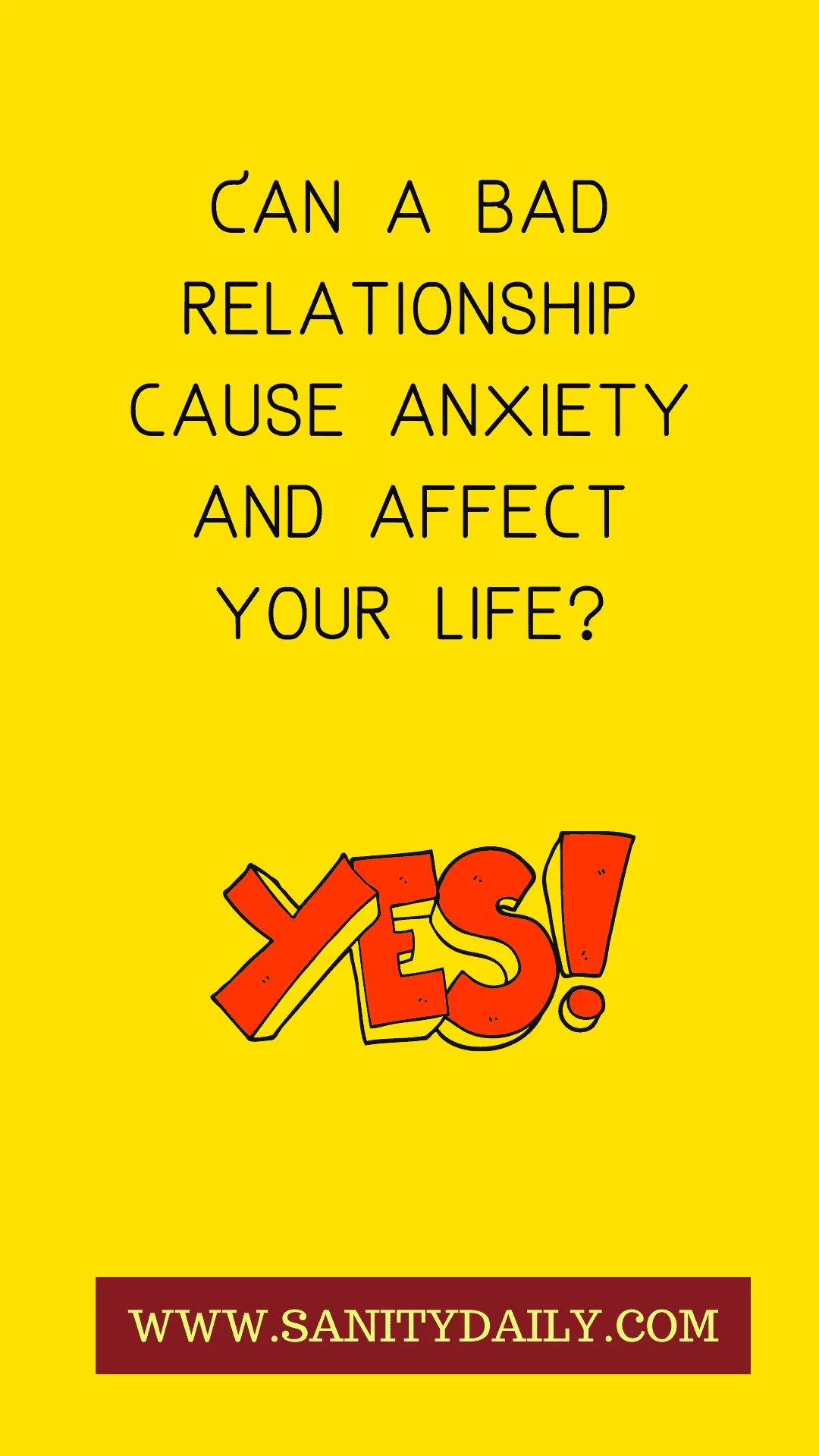 Can a bad relationship cause anxiety