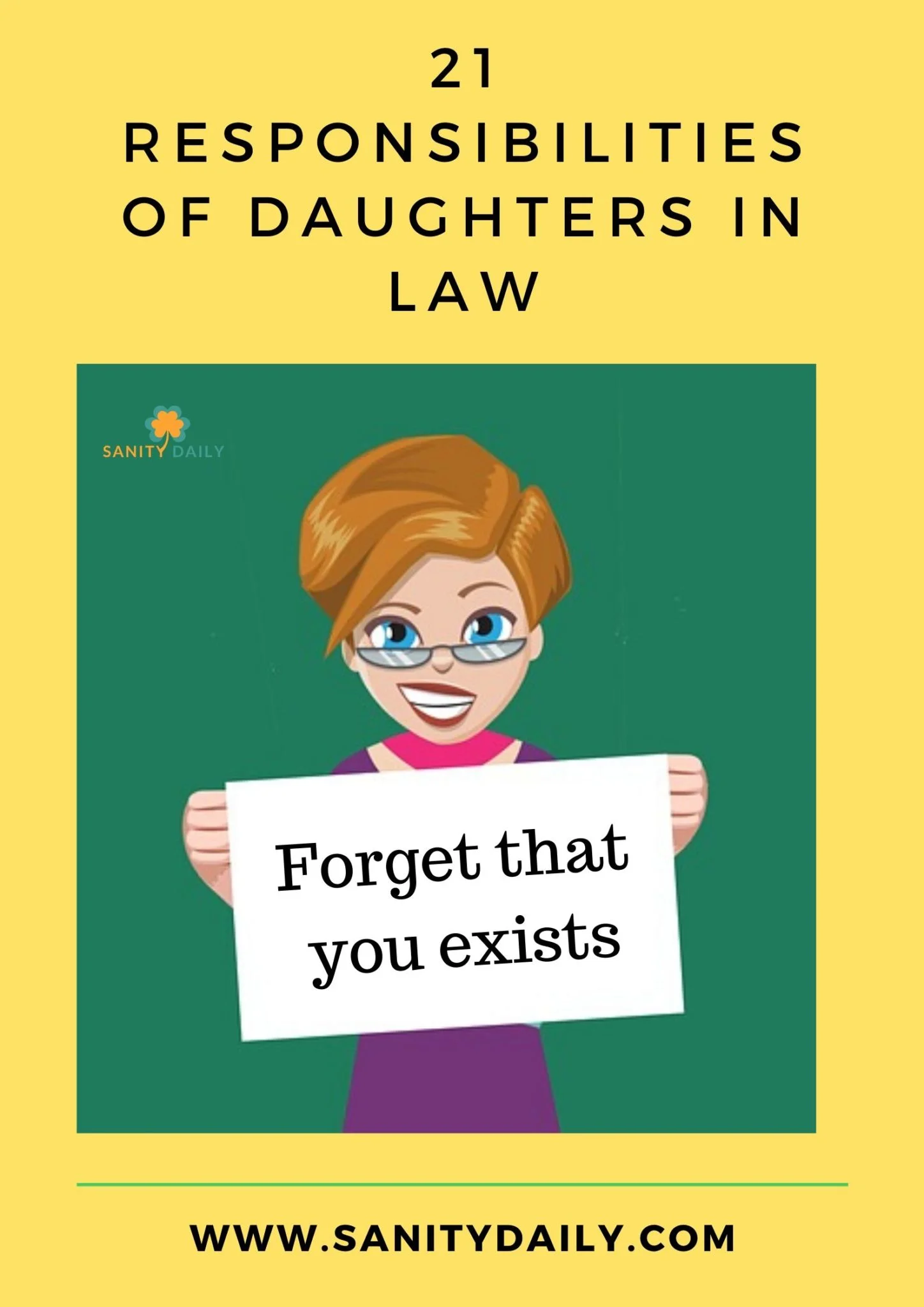 Responsibilities of daughters in law