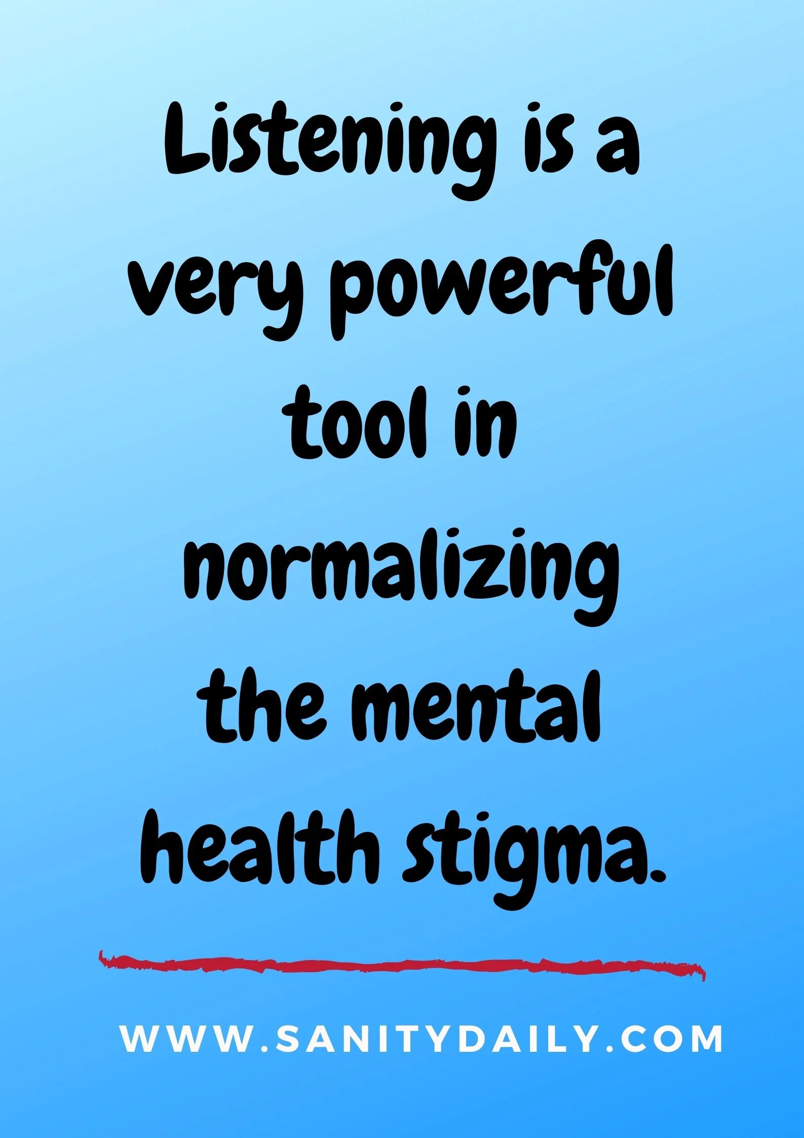 normalize mental health issues