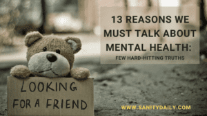 reasons we must talk about mental health