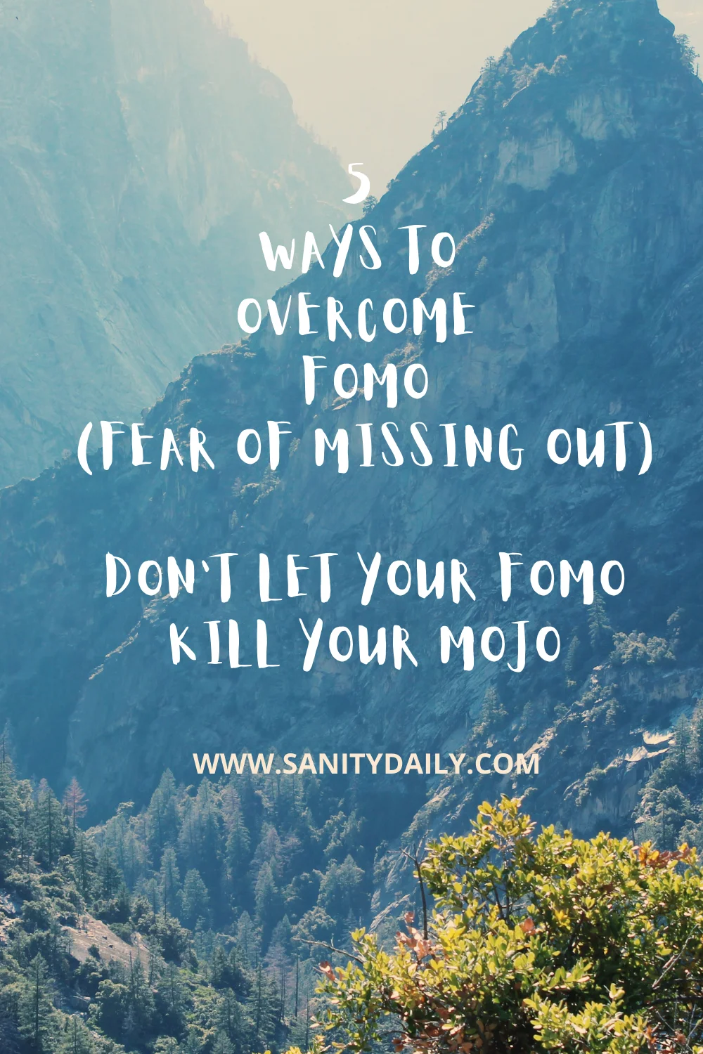 How to overcome fear of missing out?